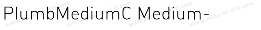 PlumbMediumC Medium字体转换